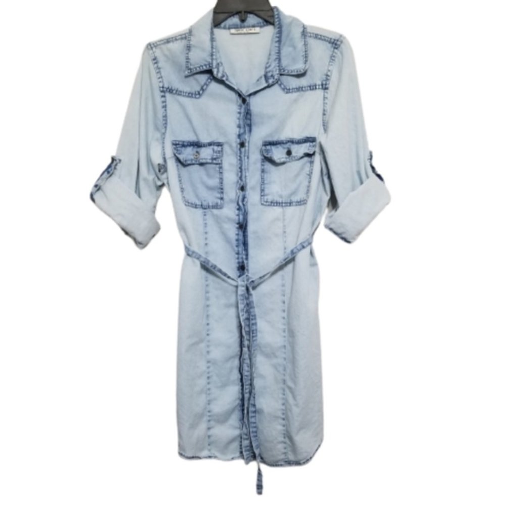 Speed Limit M.P.H. 3/4 length sleeve Denim dress SMALL